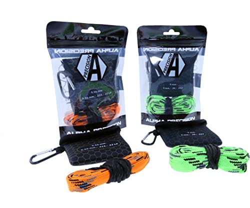 Premium Reinigungsschnur mit Etui/Laufreinigungsschnur/Laufreiniger/Reinigungsset (Grün = 9mm / .38 / .357)