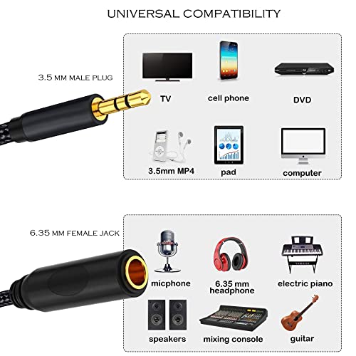 JOMLEY Headphone Adapter 3.5mm to 6.35mm - Image 2
