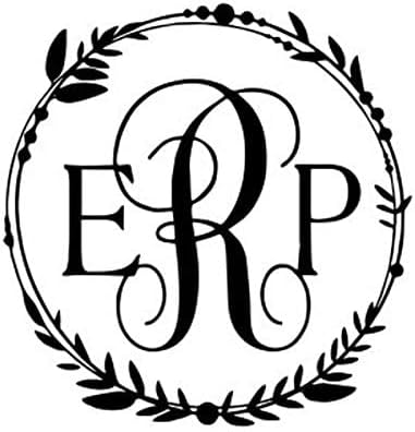 Custom Monogram Embosser - Personalize with Initials - Hand-Held Embossing Stamp - Monogram, Seal Embosser Best for Books, Envelopes, Napkins - 1.625 inch
