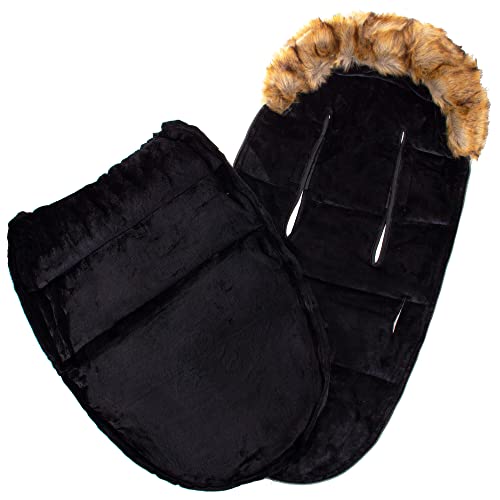 SPRINGOS Sacco nanna invernale | 90x45 cm | Nero |...