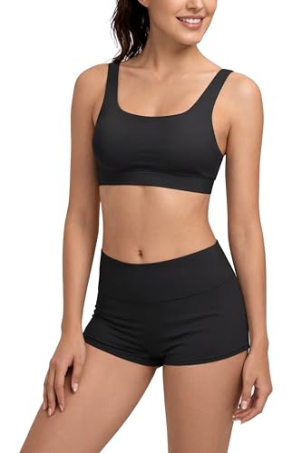 westag Perioden Bikini Sets Two-Teilig Menstruations Badeanzug Leckdichter Period Swimwear Sportliche Bademode für Teens Schwarz XS