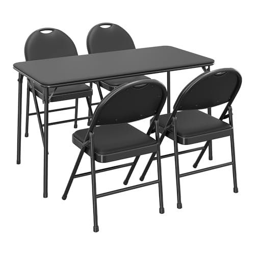 Garvee Table Pliante Rectangulaire 120 cm, Table De Camping Pliante pour 4 Personnes, Table De Jardin avec Structure Métallique Robuste