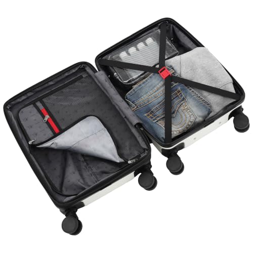 True Religion 30.5" Checked Luggage, Hardshell Suitcase with Spinner Wheels by True Religion - Used condition - Image 9