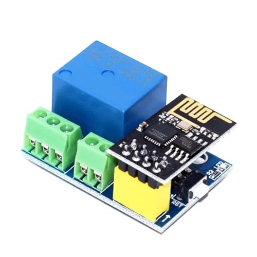 Relé de 5V ESP8266 ESP-01S con conectividad Wi-Fi para conmutación inalámbrica de lámparas