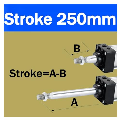 Vérin pneumatique SC40 double effet alésage 40mm course 250mm pour l'automatisation mécanique