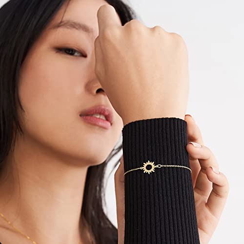 Gelin Sun Bracelet in 14k Solid Gold2