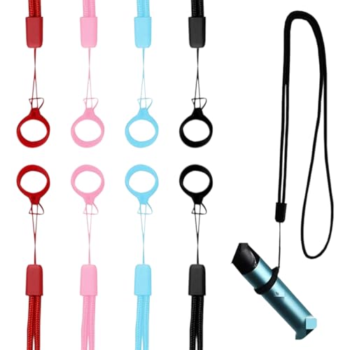 YAYNO 8 pièces Lanière de Cigarette Électronique Corde Suspendue pour Cigarette Lanyard Strap Neck Cordon Cordon Tour de Cou Coloré Silicone Cou Cordon...