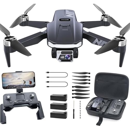 4K UHD GPS Drone with Camera for Adults N11 Pro, 90 Min 3 Battery Long Flight Time, Auto Return, Follow Me, Long Control Range, Brushless Motor, 5G FPV RC Quadcopter for Beginners