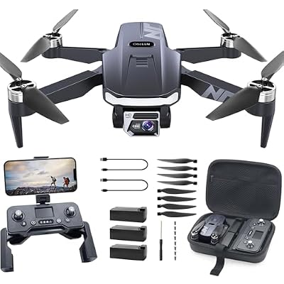 4K UHD GPS Drone with Camera for Adults N11 Pro, 90 Min 3 Battery Long Flight Time, Auto Return, Follow Me, Long Control Range, Brushless Motor, 5G FPV RC Quadcopter for Beginners