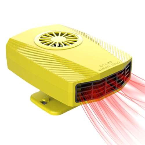 Descongelador de carro,Desembaçador de pára-brisas portátil com proteção contra superaquecimento - A