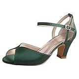 [Gelegenheit] Frühling, Sommer und Herbst, Pumps aus Satin, geeignet für Kleid, Bankett, Geschäft, Braut, Party, Abschlussball, Hochzeit, formelle Anlässe, tolles Paar mit einem Kleid, Shorts, Hemd, Jeans oder jeder formellen Adresse