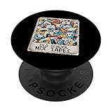 Cintas de la mezcla divertida de la escuela vieja de la vend PopSockets PopGrip: Agarre intercambiable para Teléfonos y Tabletas