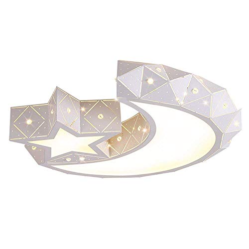 Plafonnier LED magique lune et étoile pour illuminer les rêves des enfants de 45cm
