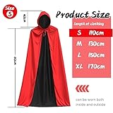 Zoom IMG-1 mantello vampiro nero rosso cape Zoom IMG-1 mantello vampiro nero rosso cape