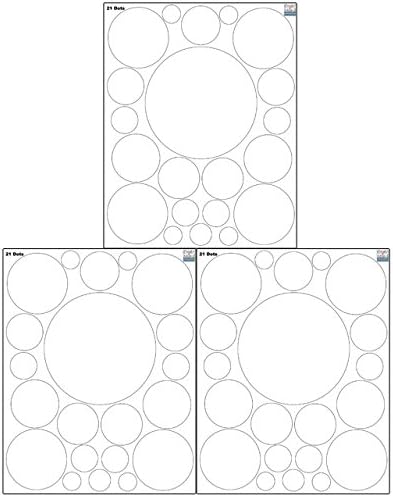 Miniatura 8 de Calcomanías de pared de lunares (63) calcomanías de decoración de pared para habitación de niñas, puntos de pared, círculo de vinilo para despegar y