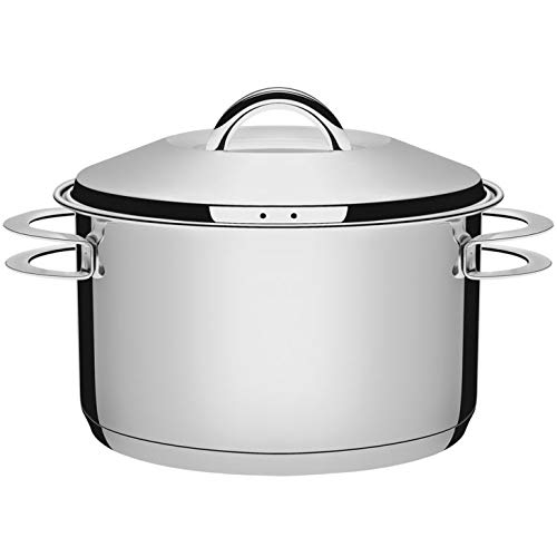 Jogo de Panelas Aço Inox Solar Tramontina Fundo Triplo Indução 6 Peças + 5 Tigelas aço inox com tamp