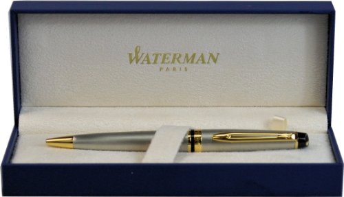Stylo bille Waterman Expert Essential métallique GT l'élégance parisienne gravée