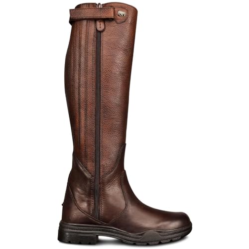 Image of Ovation Women's Moorland II Highrider Tall Riding Boot - Full-Grain Leather Waterproof Breathable Side-Zip Equestrian Boots