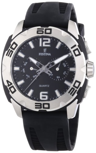 Preisvergleich Produktbild Festina Herren-Armbanduhr XL Analog Quarz Kautschuk F16665 / 8