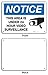 Video Surveillance Sign, Security Camera Warning Sign, 10 x 14 Inch USA Made of Rust Free Aluminum-UV Printed with Professional Graphics-Easy to Mount Indoors & Outdoors by Armo
