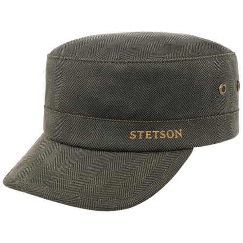Casquette Herringbone Army Stetson homme contre le froid avec visiere