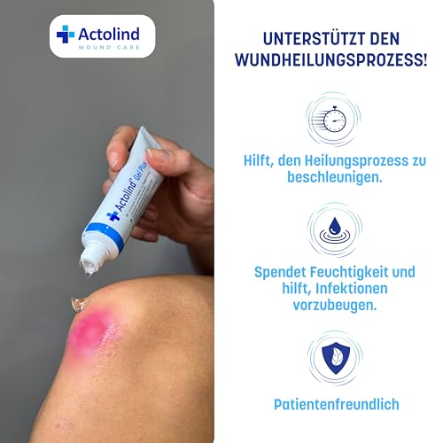 Actolind Gel Plus 30 ml – antiseptisches Wundgel für die häusliche Wundpflege | Medizinprodukt CE III | PZN 17586984