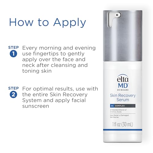 EltaMD Skin Recovery Face Serum, Redness Relief, Facial Serum Visibly Reduces Redness in 24 Hours, For Sensitive Skin, 1.0 oz Pump - Thumbnail 6
