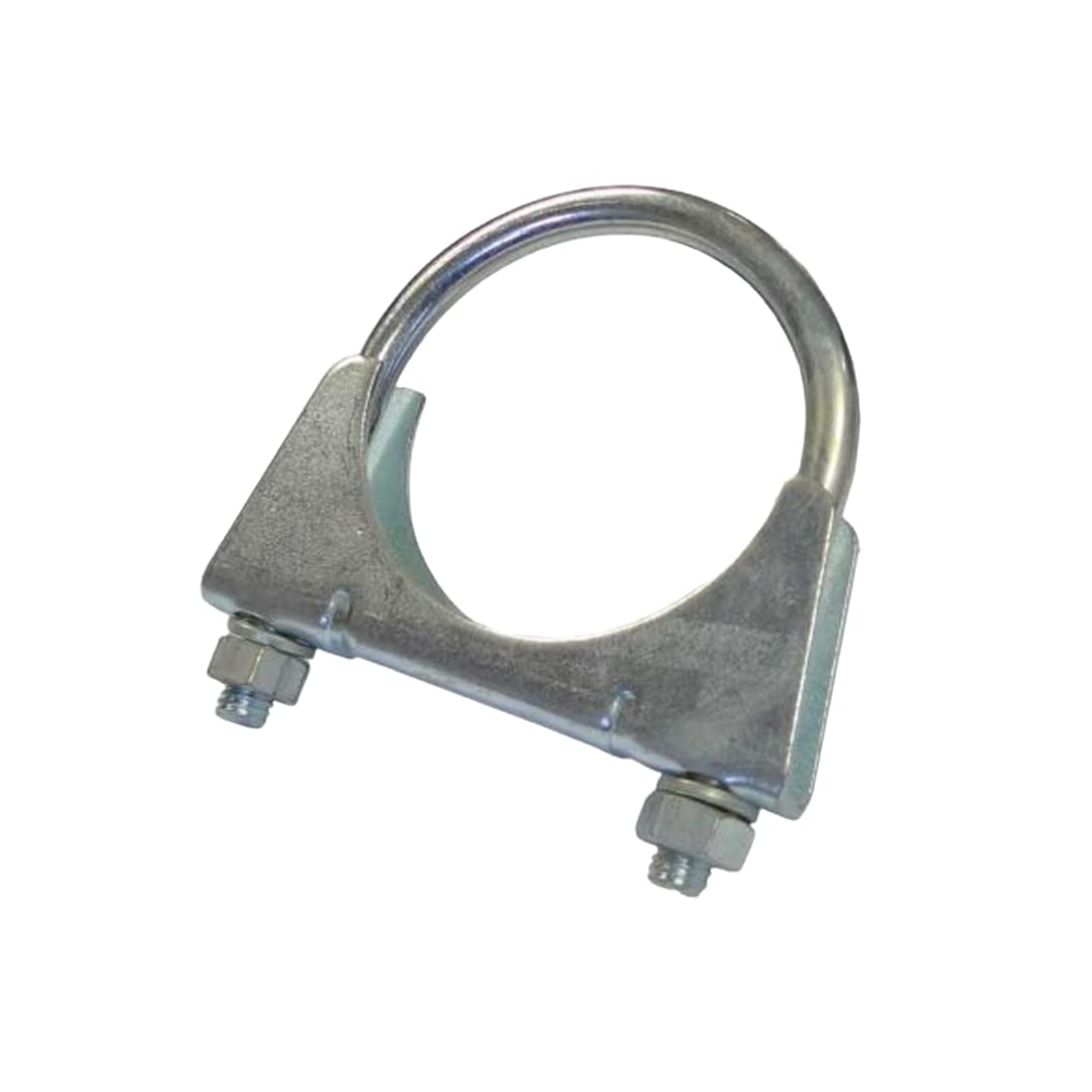54mm Universal U Bolt Exhaust Clamps - Heavy Duty Clamp & Nuts (Pack of 2)