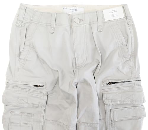 Hollister California Men's Loose Heavyweight Stretch Twill Cargo Pants HOM-602