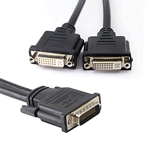 Dms 59 To Dual Dvi Adapter Cable, Dms 59 Pin Male To Two Dvi 24+5 Female Converter Full Hd 1080P Gold-Plated Dual Monitor Y Splitter #TOP1