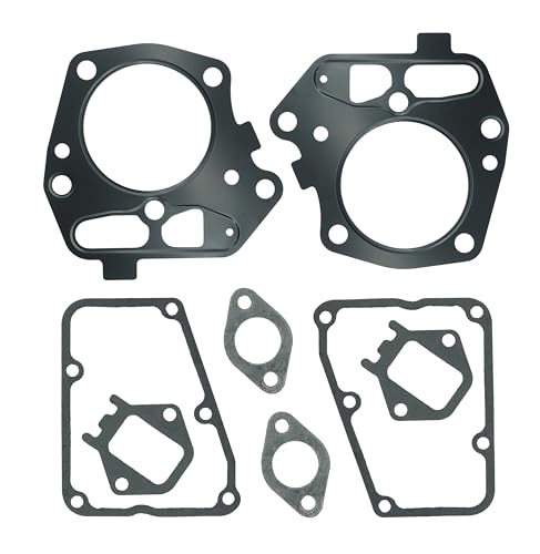 Image of 2 Set of 11004-7027 Head Gasket Compatible with Kawasaki FS481V FS541V FS600V FR600V 4 Stroke Engine Including 11061-1285 Rocker 11061-7089 Manifold 11061-7096 Insulator Gasket