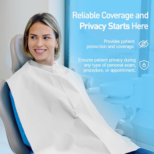 Image of Dynarex Disposable Drape Sheets - 40 inch x 48 inch (Case of 100), White, 2-Ply Tissue Paper for Patient Privacy, Exams, and Procedures