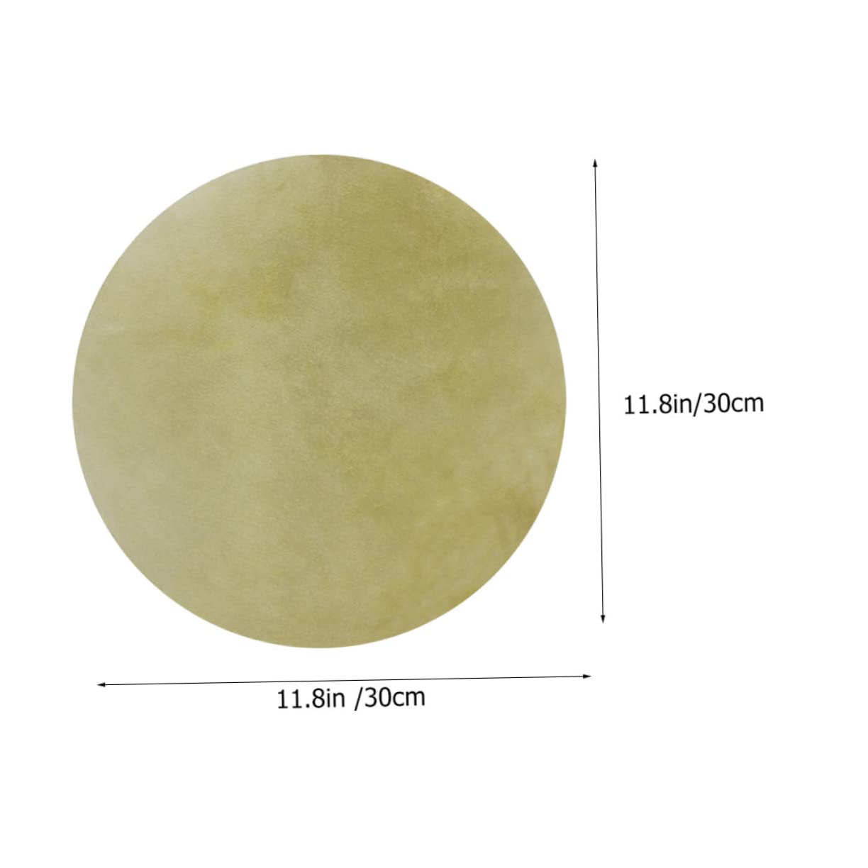 GOOHOCHY 2Pcs Durable Goat Leather Drum Heads Replacement for African Drums Premium Quality Leather for Authentic