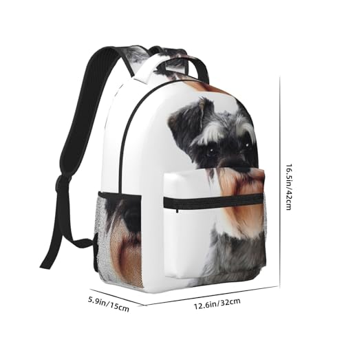 Sac à dos école résistant à l'eau schnauzer confortable - 2
