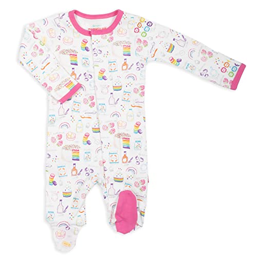 Image of Magnetic Me Footie Pajamas - 100% Organic Cotton Baby Pajamas - Quick Magnetic Fastener Sleeper for Baby Boy and Girl