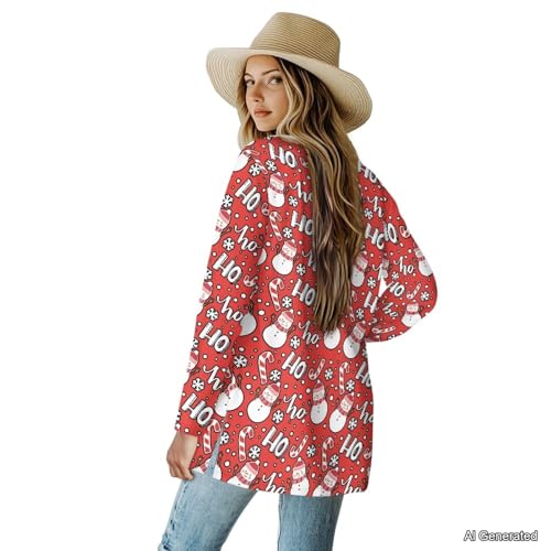 Image of Women's Lightweight Cardigans with Pockets Trendy Long Sleeve Open Front Cardigan Casual Tops Jackets Fall Oufits S-2XL
