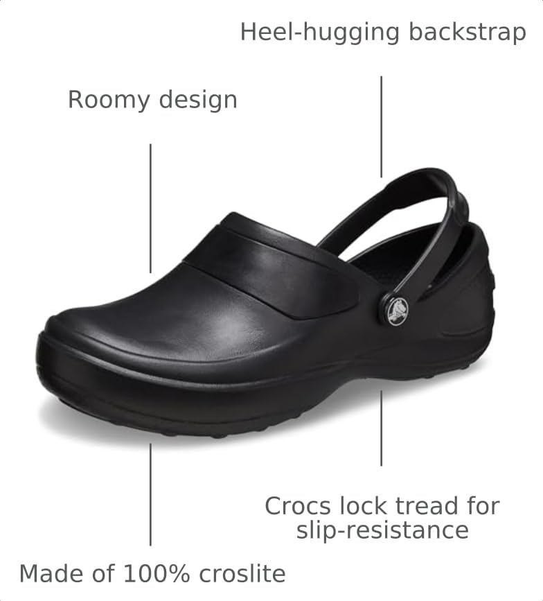 Image of Crocs Women's Mercy Work Clogs, Slip Resistant Work Shoes