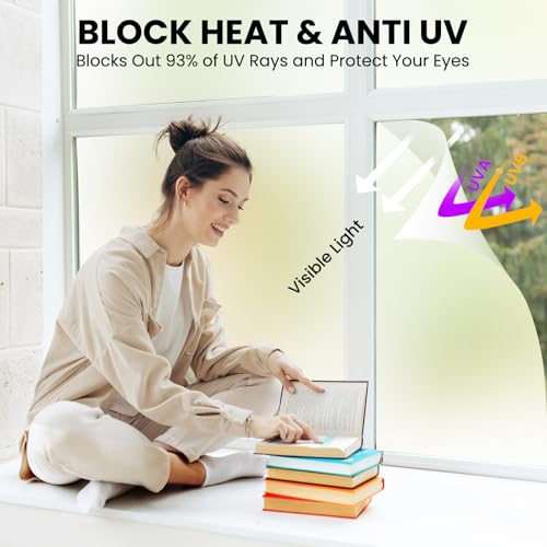 Vinilo Decorativo Frosted para Ventanas 35.4 x 6.56 pies miniatura 2