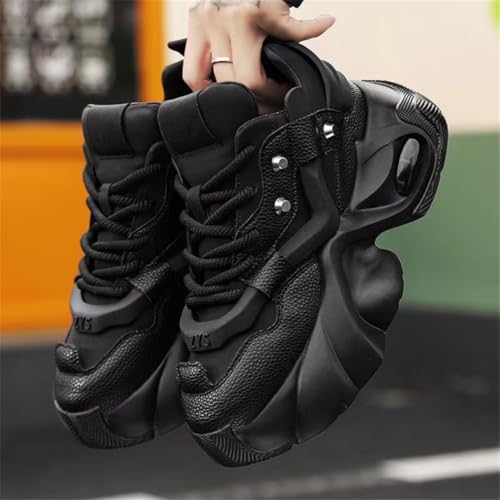 FLASHOON 10cm 身長アップ シークレットシューズ メンズ ビジネスシューズ インソール 厚底スニーカー 地雷系 量産型 レースアップシューズ シークレットブーツ の商品画像 8