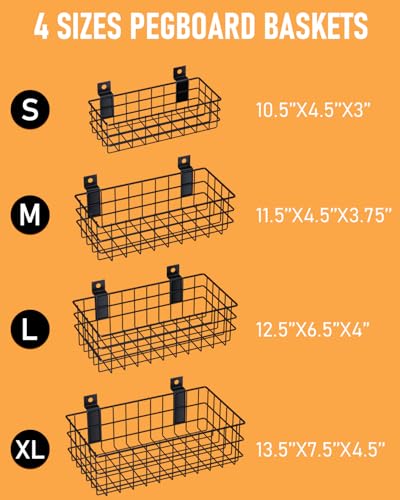 Incly4packblackslatwallbasketssetventilatedmetalhangingstorageslatwallbasketmountedslatwallaccessoriesforgarageroomsshopsstorageorganizingdisplayonslatwallpanels  Urban Country Home Decor Incly 4 pack black slatwall baskets set ventilated metal hanging storage slat wall basket mounted slatwall accessories for garage rooms shops storage organizing display on slatwall panels  urban country home decor