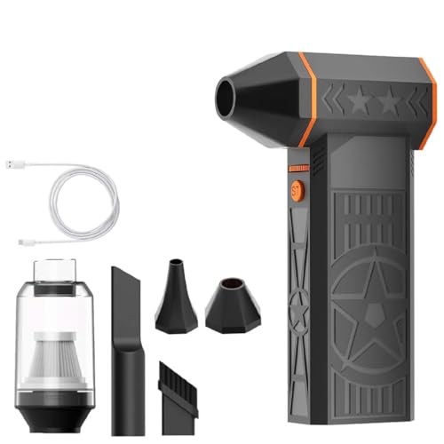 2026 Upgrade 5000W Snow Blower, Frostblazer 5000W Schneefräse, Elektrische Staubgebläse, Stufenloses Getriebe Turbo Fan, Druckluft-Staubwedel mit 4000mAh Akku für Auto, Auftauen, Trocknen, Reinigen