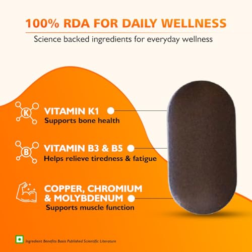 Siens By Dabur Multivitamin for Men-30 tablets | Enriched with 34 nutrients to Support Overall Health, Energy, Stamina & Muscle Function