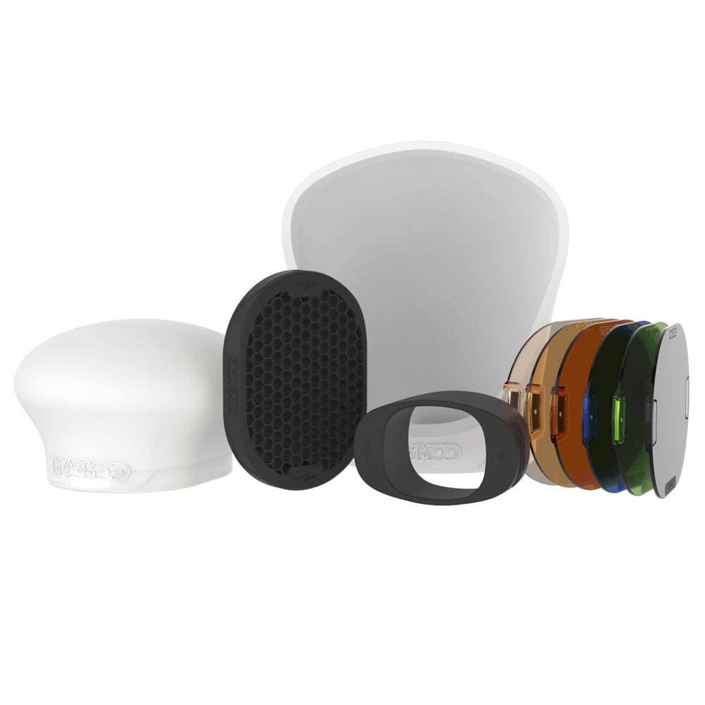 MagMod MagGrip Professional Flash Modifiers Universal Fit Kit 2 Complete Light Diffuser System Fast Easy Attachment Neodymium Embedded Magnets