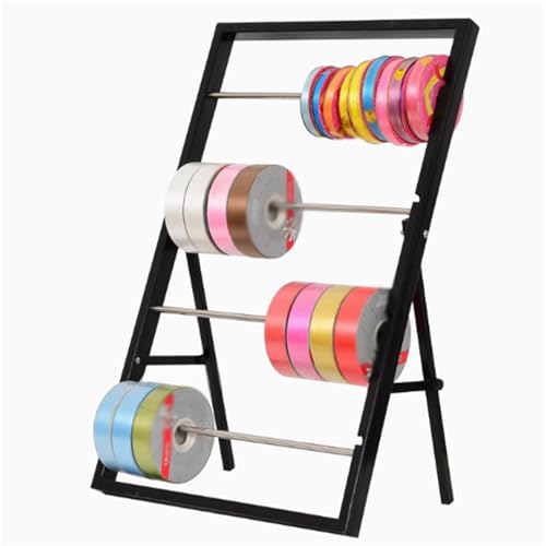 Étagère de vente au détail en métal pliable pour organiser 4 ou 5 niveaux de bobines de papier