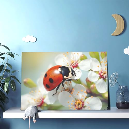 Affiche décorative fleurs et papillon pour chambre cocooning - 6