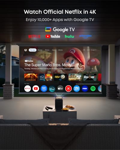 Image of NEBULA X1 Bundle Triple Laser 4K Projector, 3,500 ANSI Lumens, 56,000:1 Contrast, 200W 4.1.2 Surround Sound, Wi-Fi Speaker, 0.9-1.5 Optical Zoom, Smart AI, Dolby Vision, 300 inch Screen, Micro Gimbal, GTV