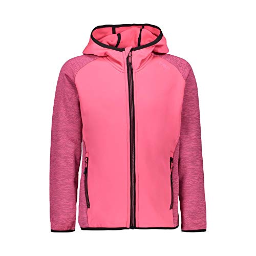 CMP Felpa In Pile Stretch Performance Sudadera, Niñas, Pink Fluo, 98