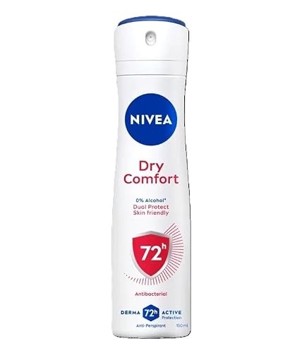 Image of Nivea Deodorant Spray 72H Dual Protect Dry Comfort 150 ml Pack of 6
