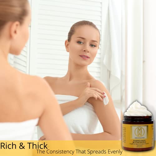 Omm Collection Natural Whipped Body Butter Soufflé For Dry & Sensitive Skin - Whipped Shea Butter Infused By Vitamin E & A, Mango Butter & Cacao Butter - Hydrating & Moisturizing Shea Butter Cream For Women - Vegan #TOP3