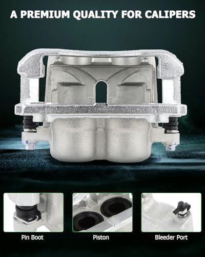 Image of SCITOO Front Left+Right Brake Calipers With Bracket 18-B4974 18-B4975 Compatible For Ford For F-150 2005-2009 For Lincoln Mark LT 2006-2008